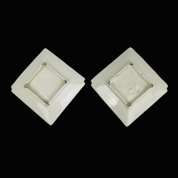 RARE Vintage 1950s Signed Spider Plates Halloween Smokey Sissy Kitschy Gold Trim - Picture 6 of 12